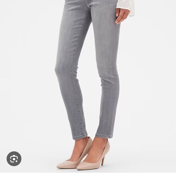 BANANA REPUBLIC SCULPT GREY SKINNY JEAN Size 6 office streetwear - Picture 2 of 6